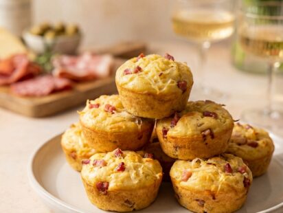 Mini-cakes à la choucroute et lardons fumés pour l'apéro alsacien