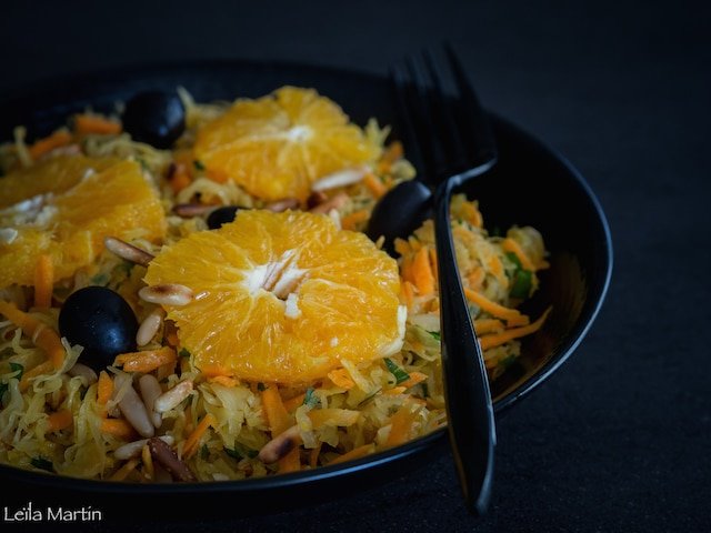 recette de salade de choucroute crue et carottes à l'orange