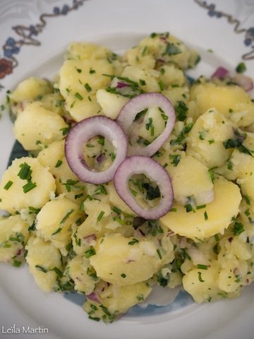 recette de la salade pommes de terre alsacienne