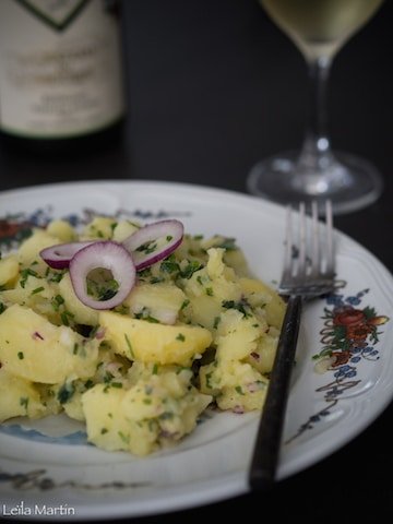 Salade de pommes de terre aux herbes
