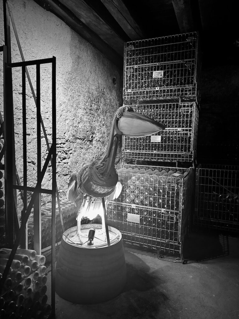 photo Pélican, emblème d'Albert Seltz dans sa Mace à Mittelbergheim