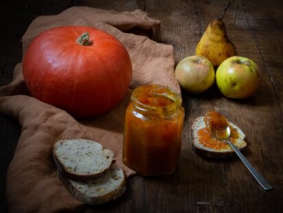 recette de confiture de potimarron et fruits gâtés