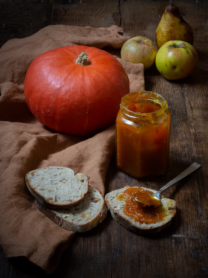 recette de confiture de potimarron et fruits gâtés anti-gaspi