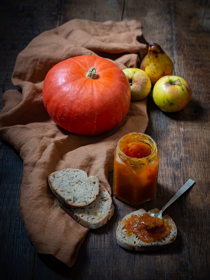 recette de confiture de potimarron et fruits gâtés anti-gaspi