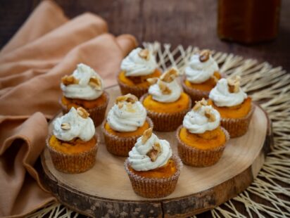 Recette de financiers de potimarron salés au bleu