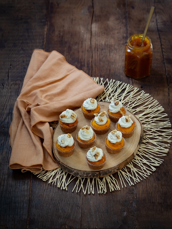 Recette de financiers de potimarron au bleu