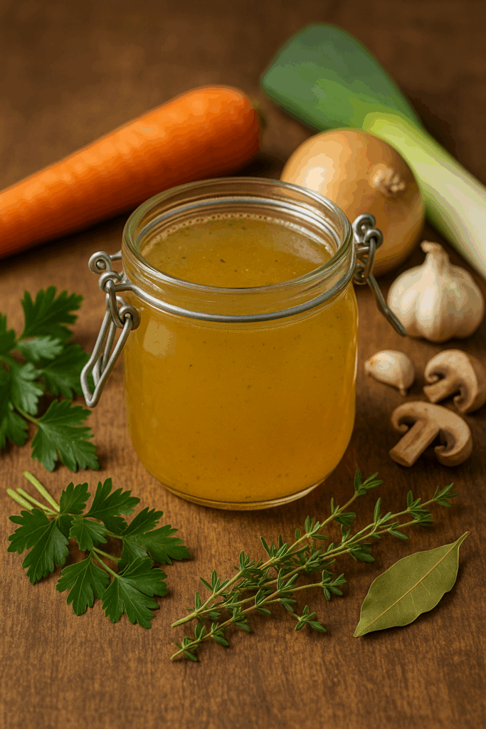 Recette de mon bouillon de légumes maison