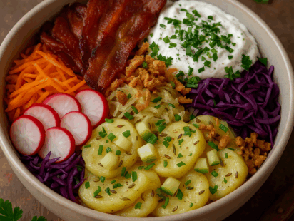 Recette de pke bowl alsacien