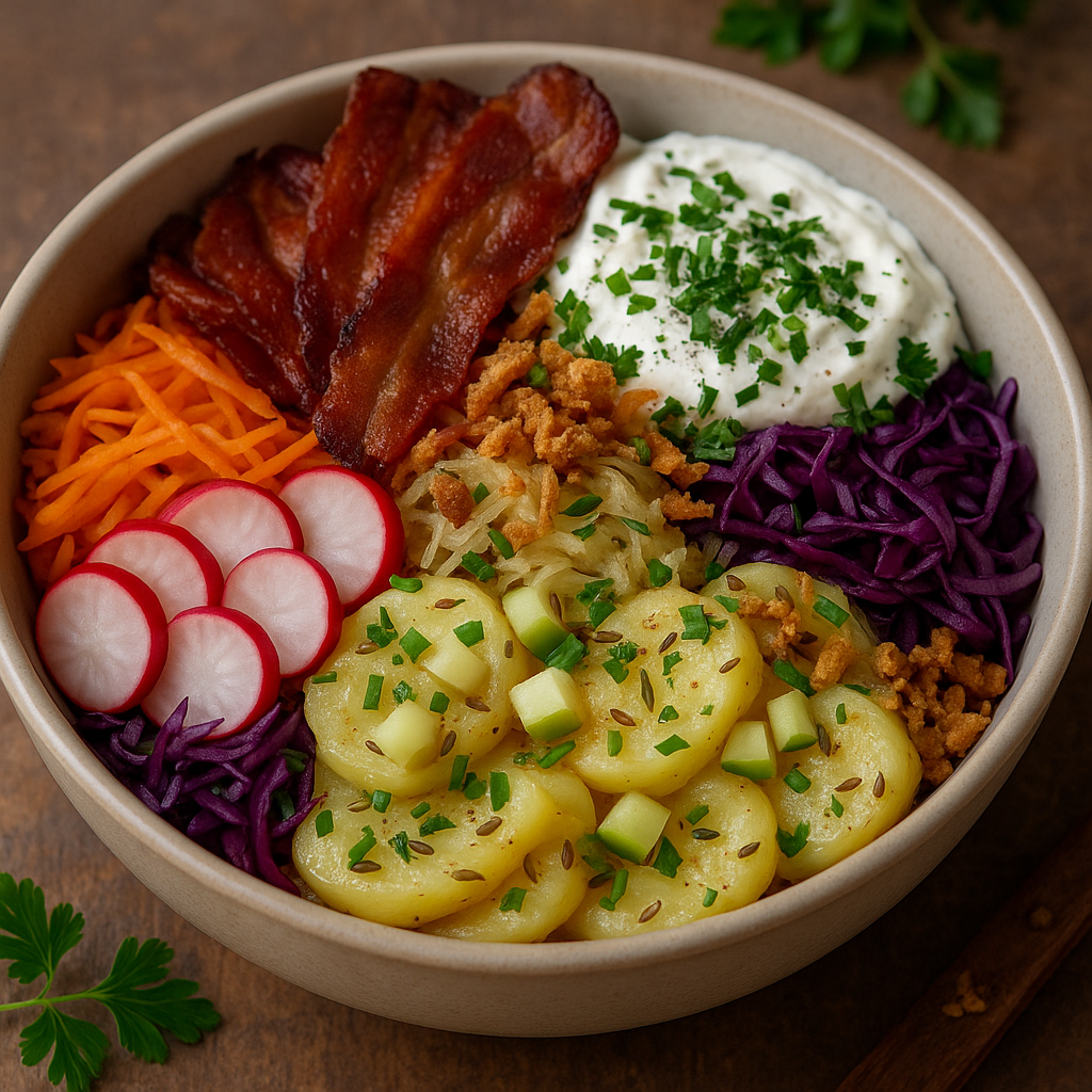 Recette de pke bowl alsacien