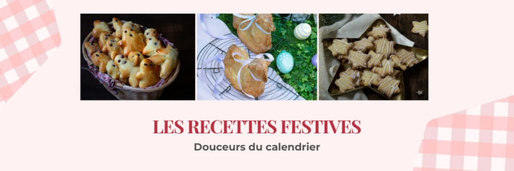 Spécialités alsaciennes du calendrier gourmand - bredele de Noël, manala de Saint-Nicolas, lamala de Pâques