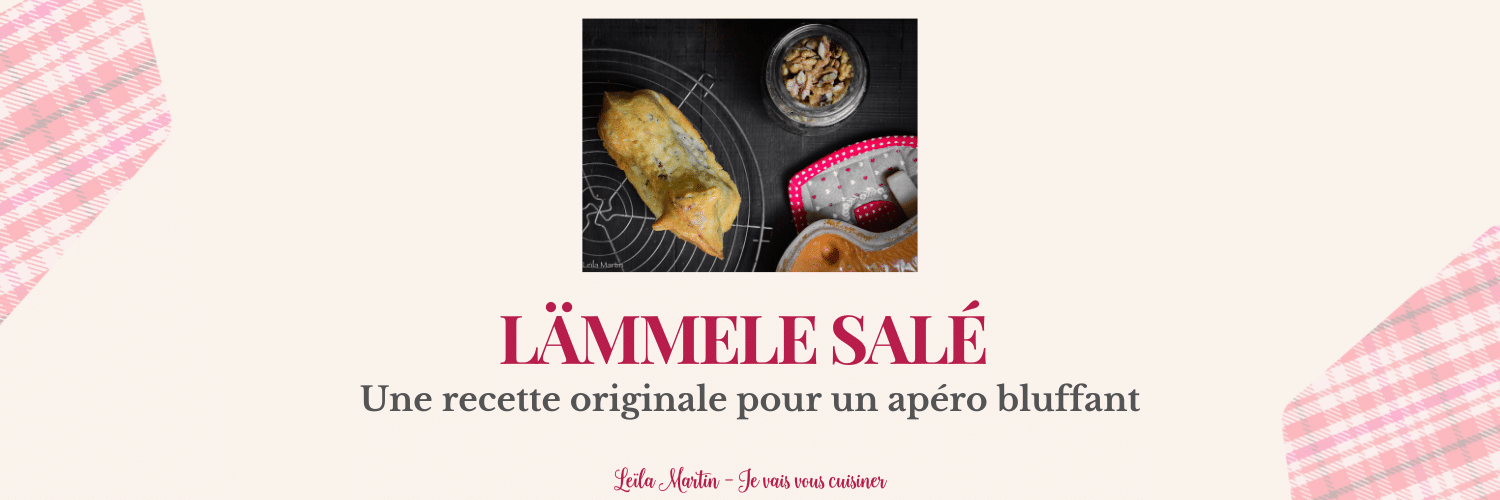 Lämmele salé Comté, noix et lardons pour l'apéritif de Pâques alsacien