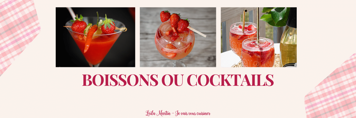 Visuel Recettes boissons cocktails fraise d'Alsace