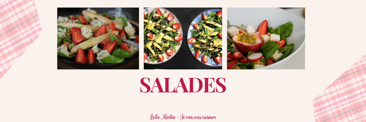 Visuel recettes de salades autour de la fraise d'Alsace